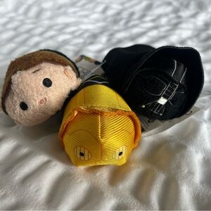 Star Wars Plush Trio - Yellow, Black, and Brown